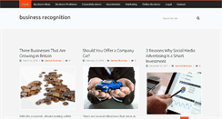 Desktop Screenshot of businessrecognition.org