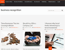 Tablet Screenshot of businessrecognition.org